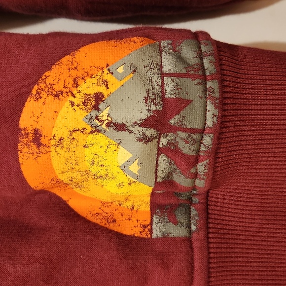 DAKINE Women's M Maroon Zip-Up Hoodie with Sunrise Graphic - Picture 6 of 9